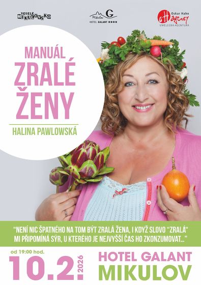 Plakát události HALINA PAWLOWSKÁ - Manuál zralé ženy