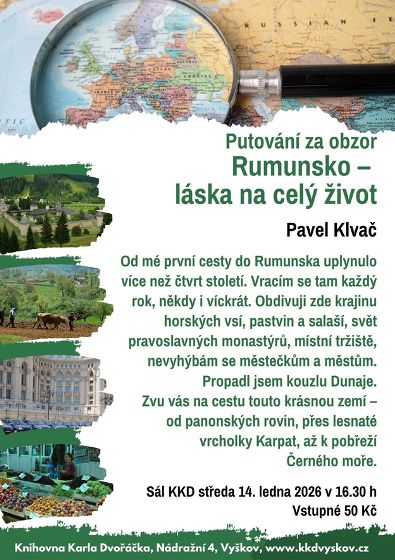 Plakát události Putování za obzor: Rumunsko – láska na celý život, Pavel Klvač