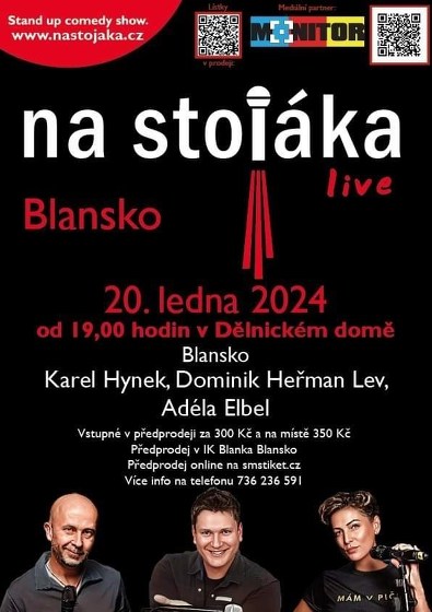 Plakát události NA STOJÁKA Blansko