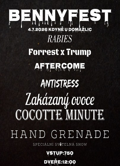 Plakát události BENNYFEST