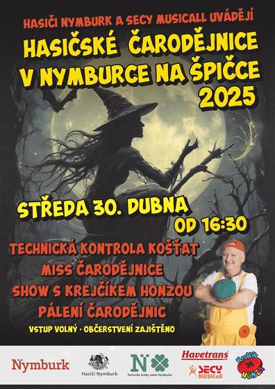 Plakát události Hasičské Čarodějnice na Špičce 2025