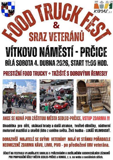 Plakát události FOOD TRUCK FEST & Sraz veteránů