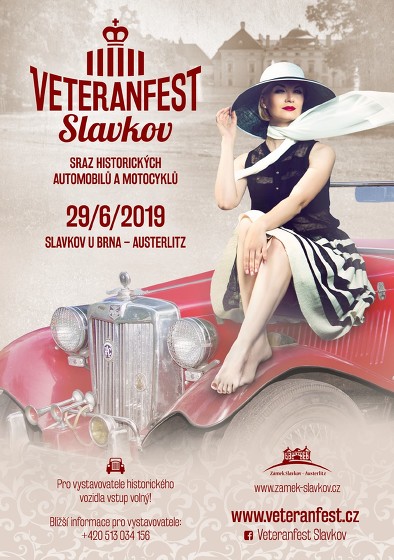 Plakát události Veteranfest Slavkov 2019
