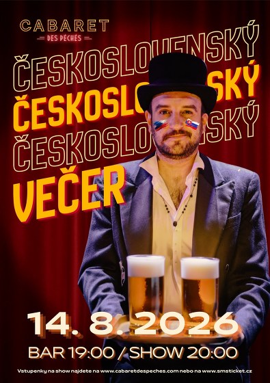 Plakát události Cabaret des Péchés: Večer plný českých a slovenských hitů