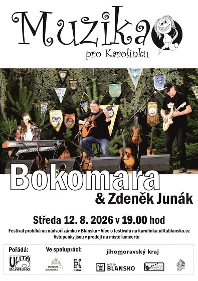 Plakát události Muzika pro Karolínku - Bokomara