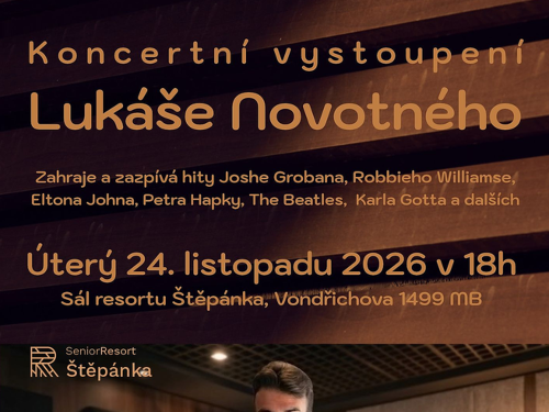 Plakát události Koncertní vystoupení Lukáše novotného