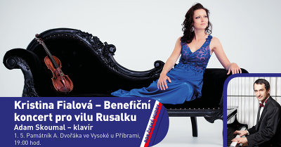 Plakát události Kristina Fialová – Benefiční koncert pro vilu Rusalku