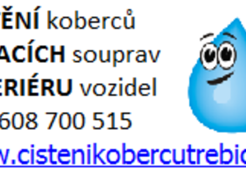 ČIŠTĚNÍ koberců - sedacích souprav
