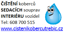 ČIŠTĚNÍ koberců - sedacích souprav