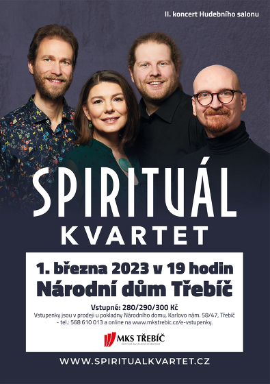 Plakát události Spirituál kvartet