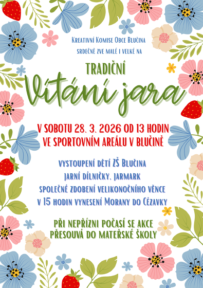 Plakát události Vítání jara v Blučině