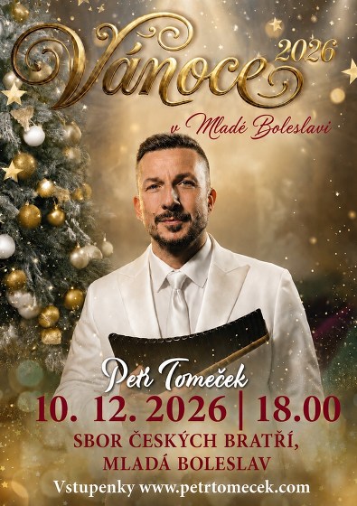 Plakát události Petr Tomeček / Vánoce 2026 v Mladé Boleslavi