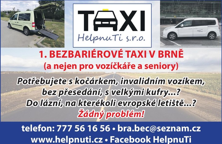 Taxi nejen pro vozíčkáře a seniory