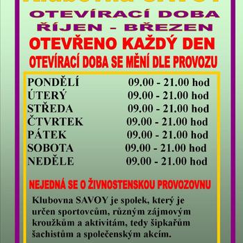 Znovu otevření klubovny Savoy Velká Bíteš