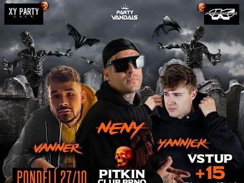 Plakát události Epic Halloween w/NENY/VANNER/YANNICK