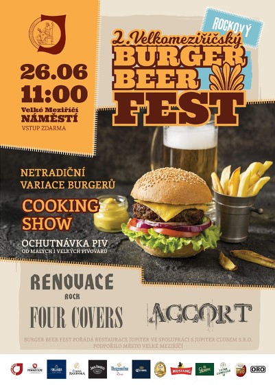 Plakát události 2. Velkomeziříčský Burger beer fest