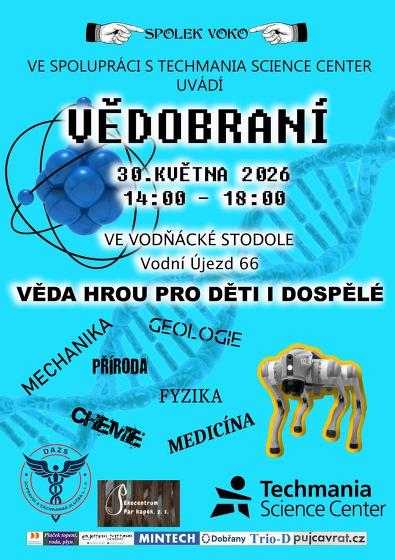 Plakát události Vědobraní Vodňácká stodola Vodní Újezd u Dobřan