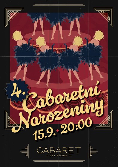 Plakát události Čtvrté Cabaretní narozeniny