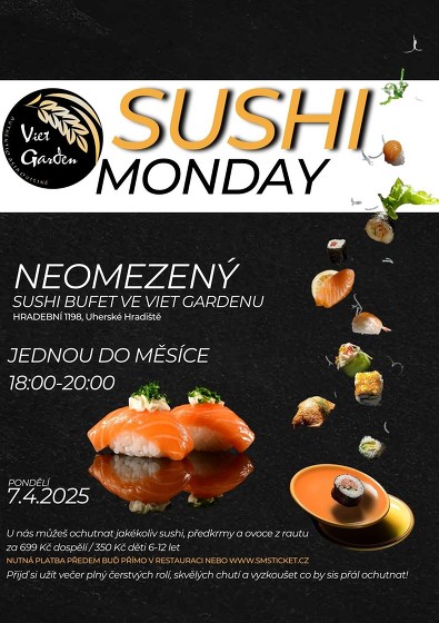 Plakát události SUSHI Monday ve VietGarden UH