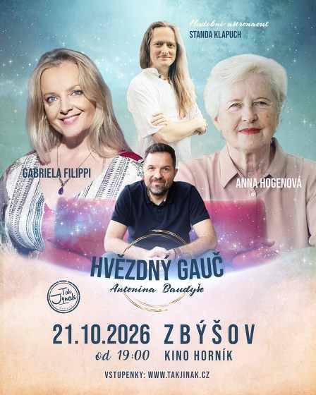 Plakát události Hvěždný gauč Antonína Baudyše