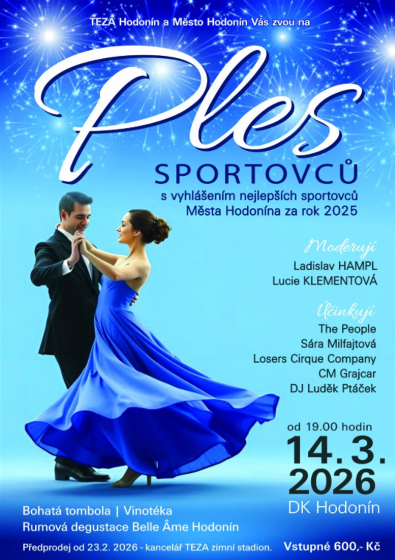 Plakát události Ples sportovců Města Hodonína 2026