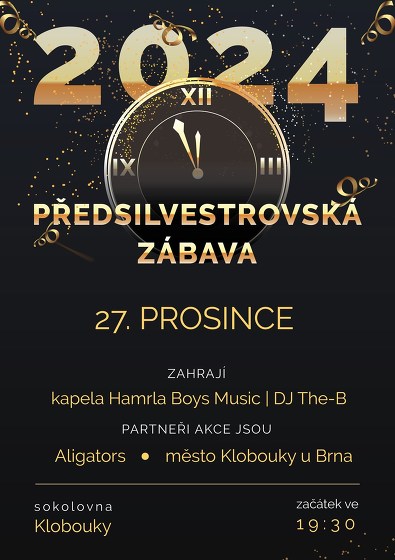 Plakát události Předsilvestrovská zábava