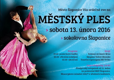 Plakát události Městský ples