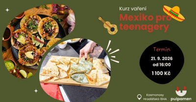 Plakát události Kurz vaření Mexiko pro teenagery