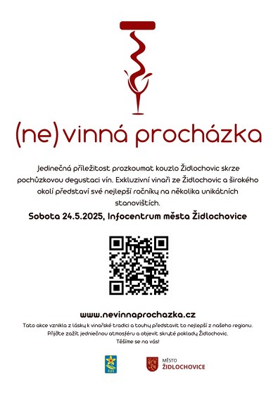 Plakát události (ne)vinná procházka v Židlochovicích