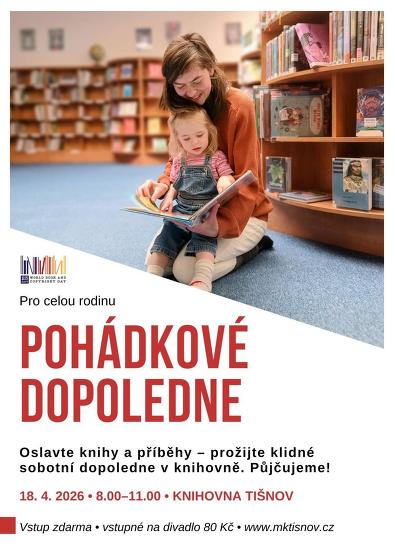 Plakát události Pohádkové dopoledne v knihovně