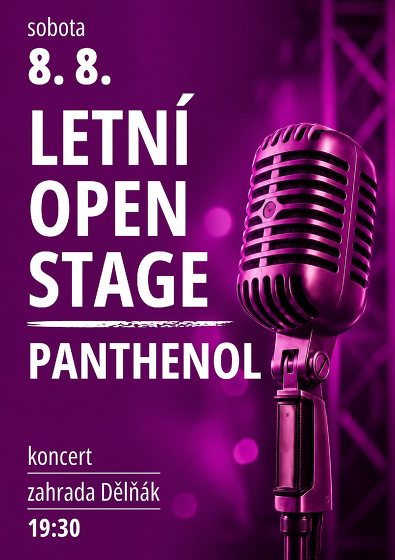 Plakát události Letní Open Stage Panthenol