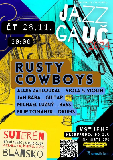 Plakát události Rusty Cowboys | JAZZ GAUČ 2024