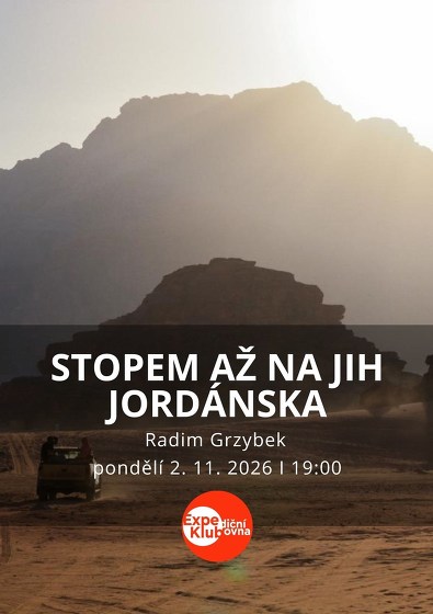 Plakát události Stopem až na jih Jordánska