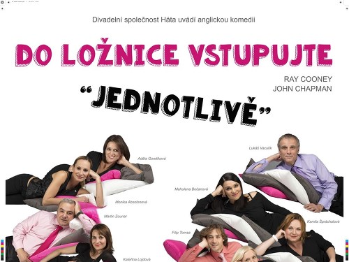Plakát události Ray Cooney / John Chapman: DO LOŽNICE VSTUPUJTE JEDNOTLIVĚ