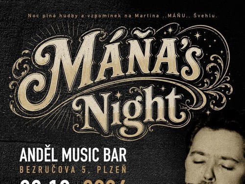 Plakát události Máňa's Night
