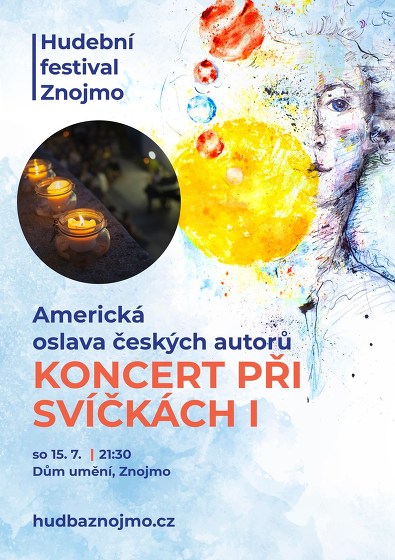 Plakát události KONCERT PŘI SVÍČKÁCH I: Americká oslava českých autorů