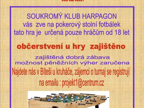 Turnaj v pokrovém stolním fotbálku