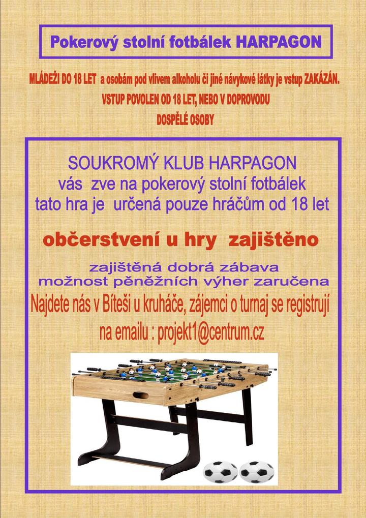Turnaj v pokrovém stolním fotbálku