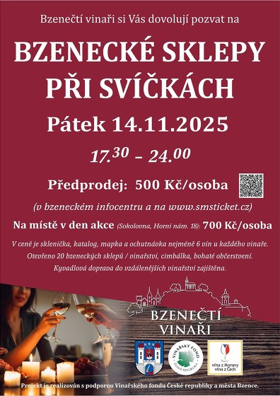 Plakát události Bzenecké sklepy při svíčkách