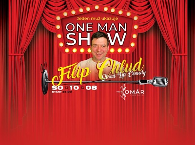 Plakát události ONE MAN SHOW - Jeden Muž Ukazuje / Filip Chlud, Komár Music Garden
