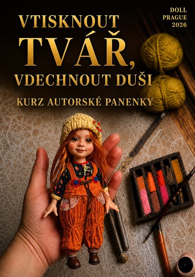 Plakát události Vtisknout tvář, vdechnout duši - Kurz autorské panenky