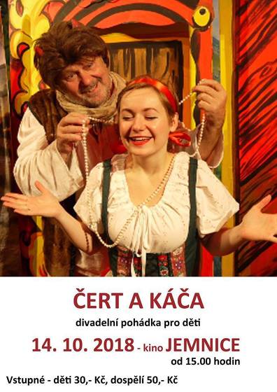 Plakát události Čert a Káča