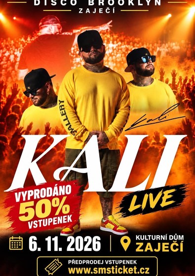 Plakát události Návrat BROOKLYNU | KALI & PETER PANN LIVE | Zaječí