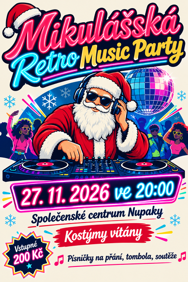 Plakát události Mikulášská disco párty
