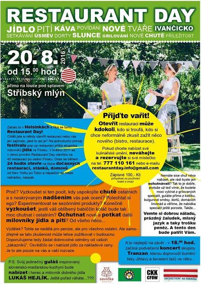 Plakát události Restaurant day Ivančicko