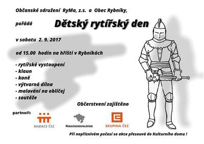 Plakát události Dětský rytířský den