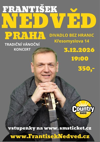 Plakát události František Nedvěd vánoční koncert
