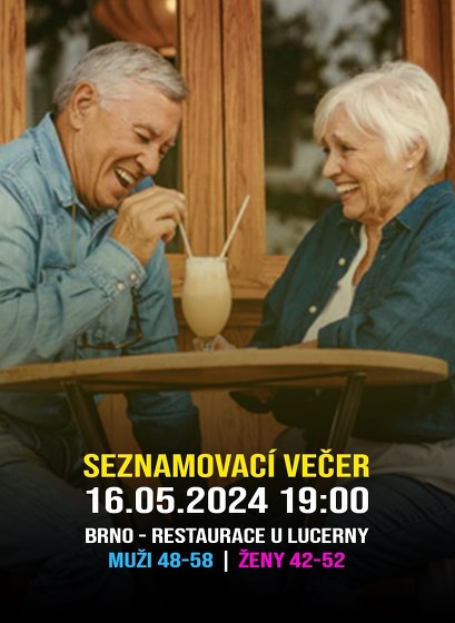 Plakát události Seznamovací Večer | 16.05.2024