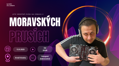 Plakát události Zábava Moravské Prusy