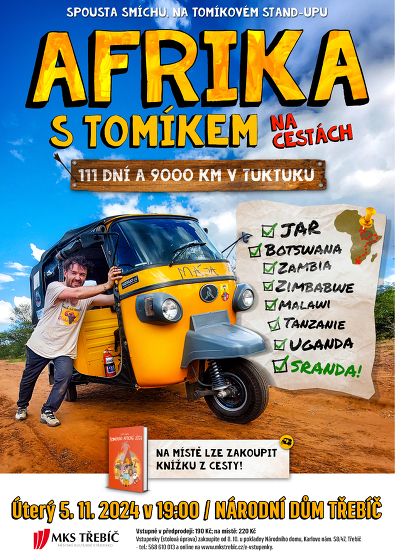 Plakát události Tomáš Vejmola - Afrika s Tomíkem